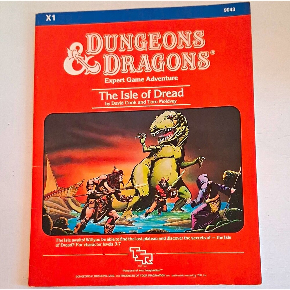 TSR Dungeons & Dragons X1 The Isle of Dread Adventure Module 9043 (1983)